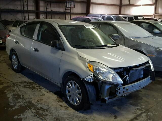 3N1CN7AP6DL870799 - 2013 NISSAN VERSA S SILVER photo 1