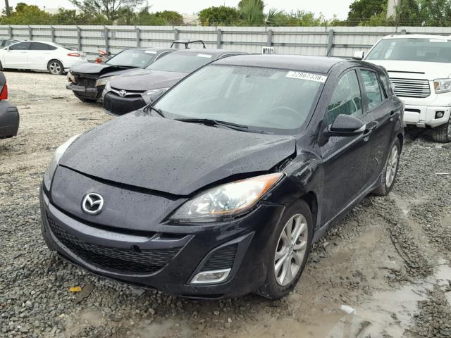 JM1BL1H60A1114221 - 2010 MAZDA 3 S BLACK photo 2