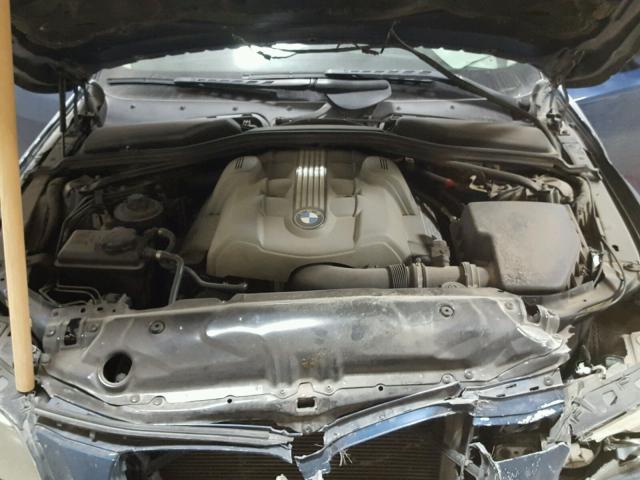 WBANB33584B107717 - 2004 BMW 545 I BLUE photo 7