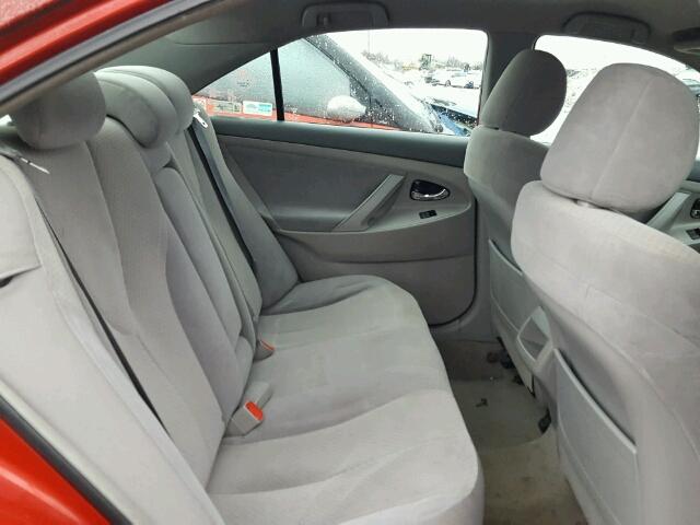 4T1BE46K79U303997 - 2009 TOYOTA CAMRY BASE RED photo 6