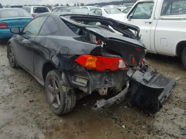 JH4DC54602C809082 - 2002 ACURA RSX BLACK photo 3