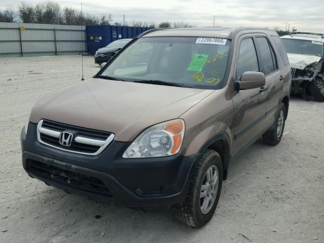 JHLRD78892C062922 - 2002 HONDA CR-V EX BROWN photo 2