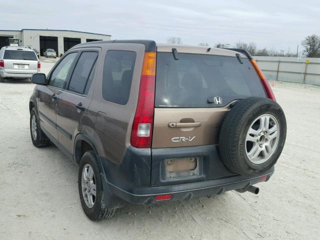 JHLRD78892C062922 - 2002 HONDA CR-V EX BROWN photo 3