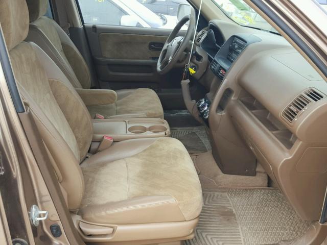 JHLRD78892C062922 - 2002 HONDA CR-V EX BROWN photo 5