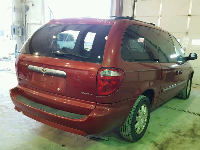 2A8GP54L47R120341 - 2007 CHRYSLER TOWN & COU RED photo 4