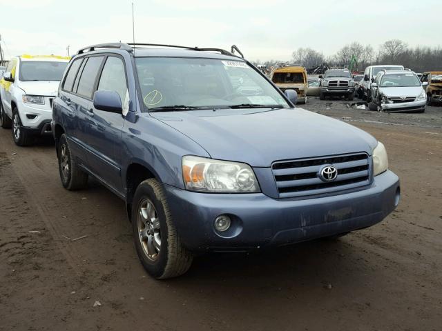 JTEEP21A550102482 - 2005 TOYOTA HIGHLANDER BLUE photo 1