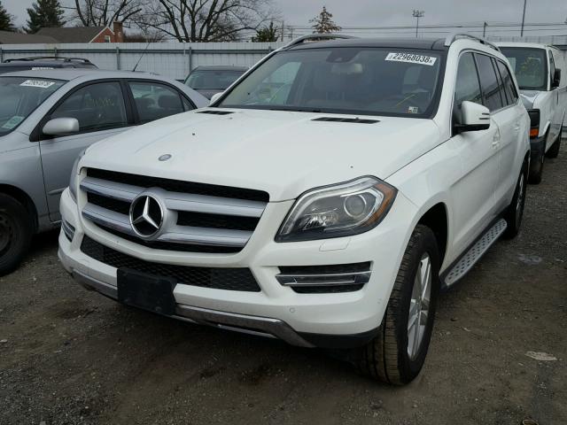 4JGDF2EEXEA372734 - 2014 MERCEDES-BENZ GL 350 BLU WHITE photo 2