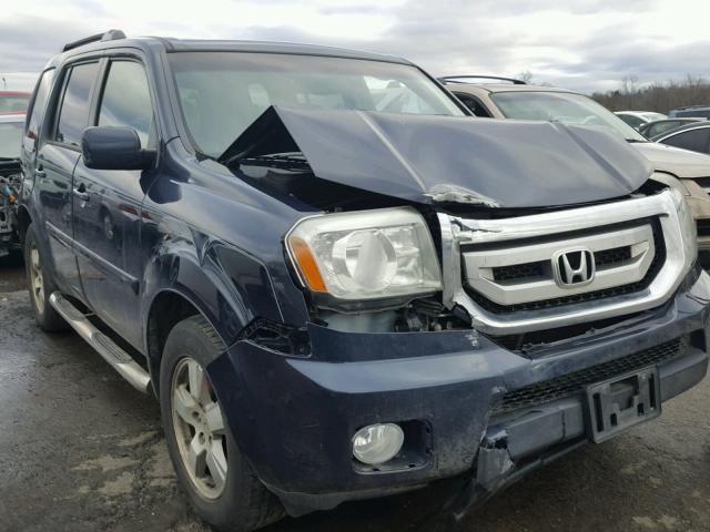 5FNYF4H53BB052431 - 2011 HONDA PILOT EXL BLUE photo 1