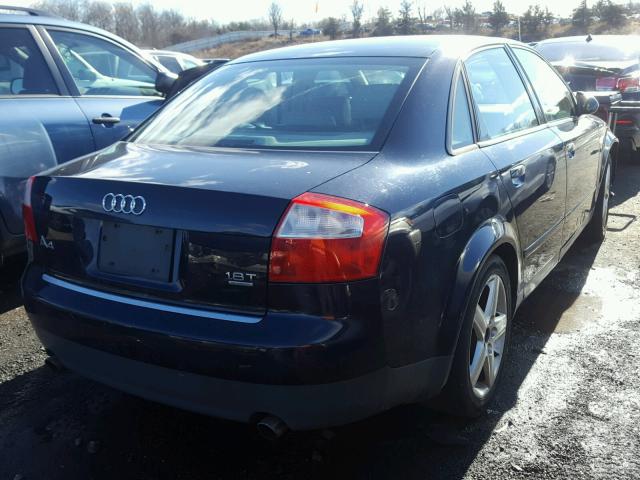 WAULC68E73A205723 - 2003 AUDI A4 1.8T QU BLUE photo 4