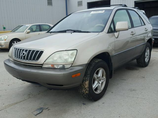 JTJHF10UX10174957 - 2001 LEXUS RX 300 GOLD photo 2