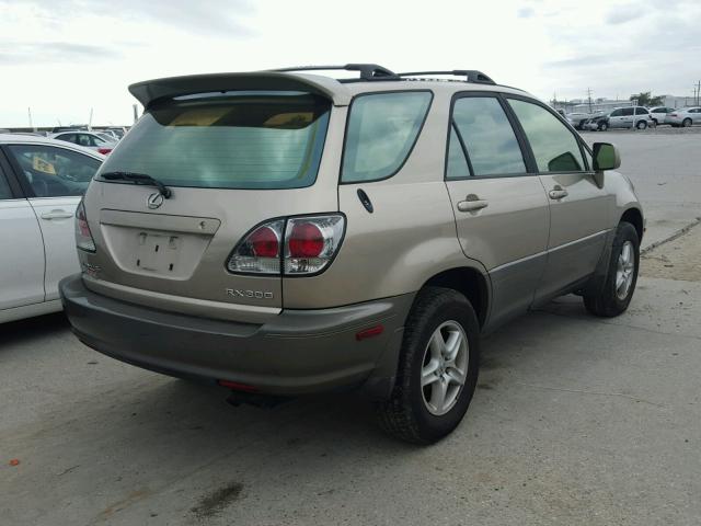 JTJHF10UX10174957 - 2001 LEXUS RX 300 GOLD photo 4