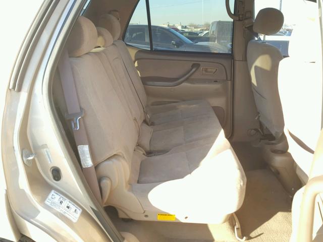 5TDZT34A23S160823 - 2003 TOYOTA SEQUOIA SR TAN photo 6