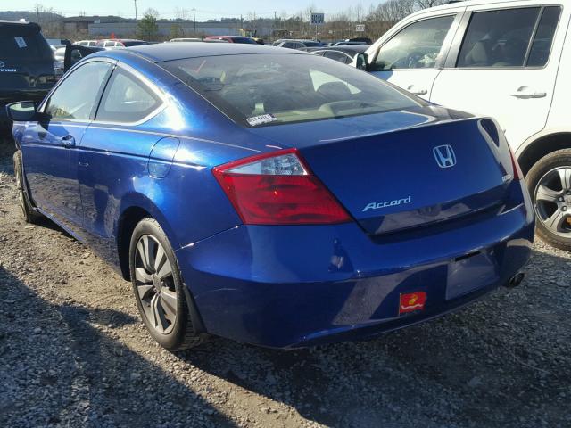 1HGCS1B37AA006024 - 2010 HONDA ACCORD LX BLUE photo 3