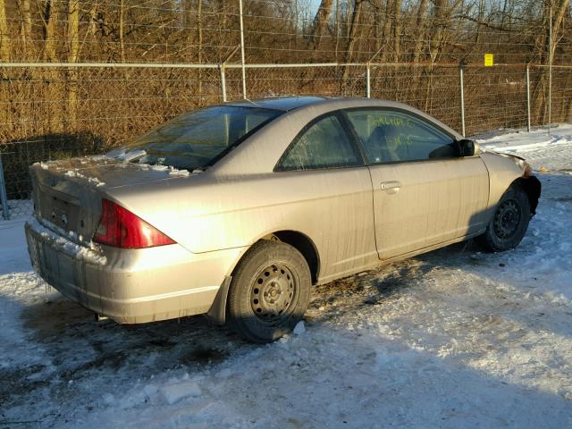 1HGEM22932L106396 - 2002 HONDA CIVIC EX TAN photo 4