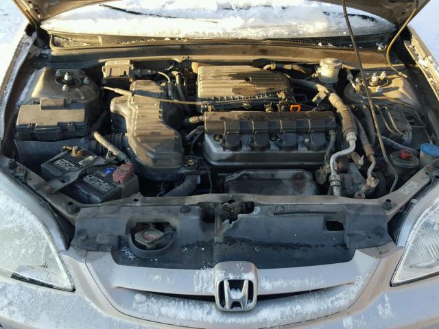 1HGEM22932L106396 - 2002 HONDA CIVIC EX TAN photo 7