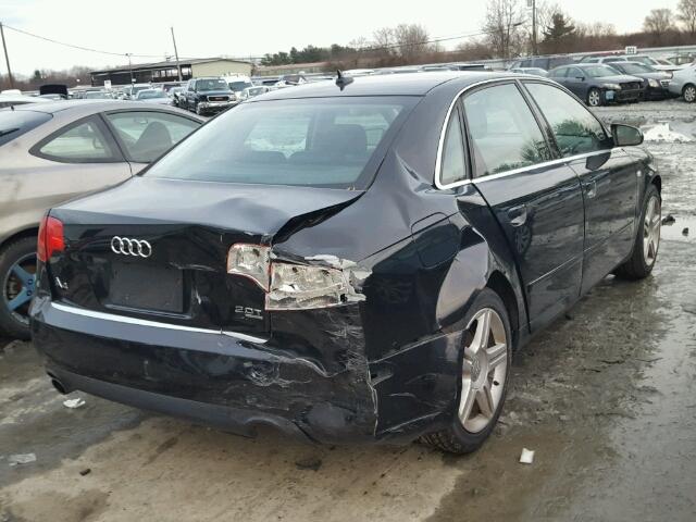 WAUDF78E47A258368 - 2007 AUDI A4 2.0T QU BLACK photo 4