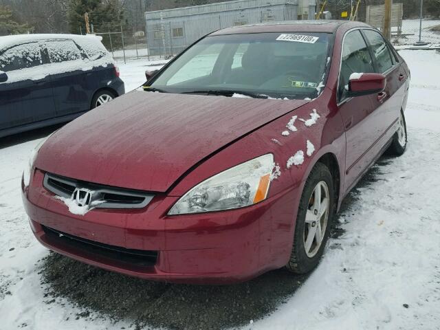 1HGCM56765A075629 - 2005 HONDA ACCORD EX MAROON photo 2