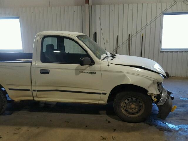 4TANL42N1WZ136411 - 1998 TOYOTA TACOMA WHITE photo 9