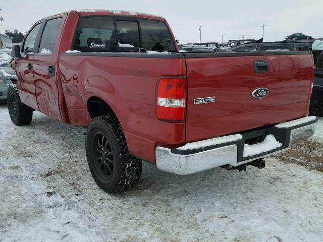 1FTPW14V87FB63852 - 2007 FORD F150 SUPER RED photo 3