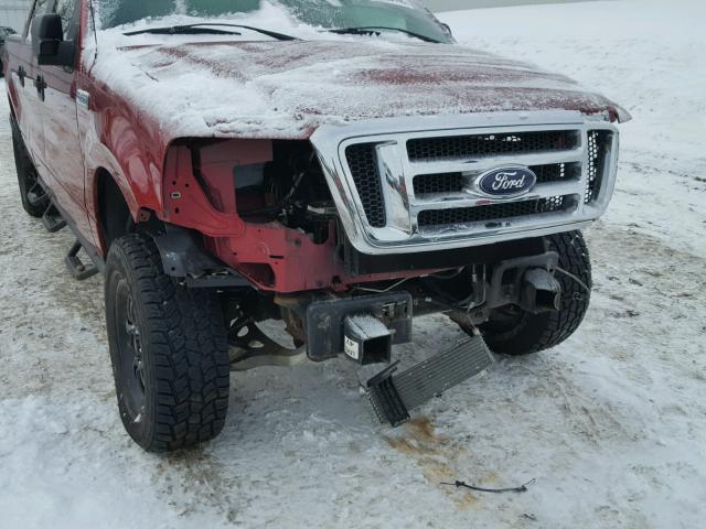 1FTPW14V87FB63852 - 2007 FORD F150 SUPER RED photo 9