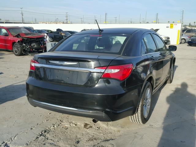 1C3CCBABXDN611599 - 2013 CHRYSLER 200 LX BLACK photo 4