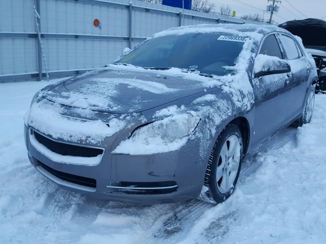 1G1ZB5EB5A4131260 - 2010 CHEVROLET MALIBU LS GRAY photo 2