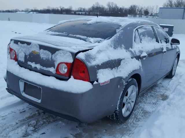 1G1ZB5EB5A4131260 - 2010 CHEVROLET MALIBU LS GRAY photo 4