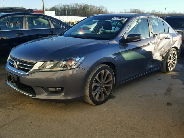 1HGCR2F53EA072184 - 2014 HONDA ACCORD SPO CHARCOAL photo 2