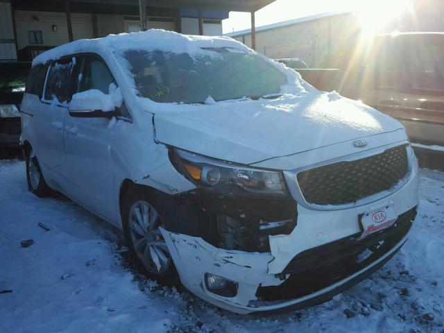 KNDMC5C19F6021008 - 2015 KIA SEDONA EX WHITE photo 1