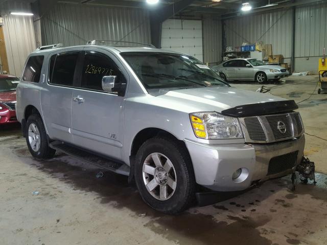 5N1AA08B55N733769 - 2005 NISSAN ARMADA SE SILVER photo 1