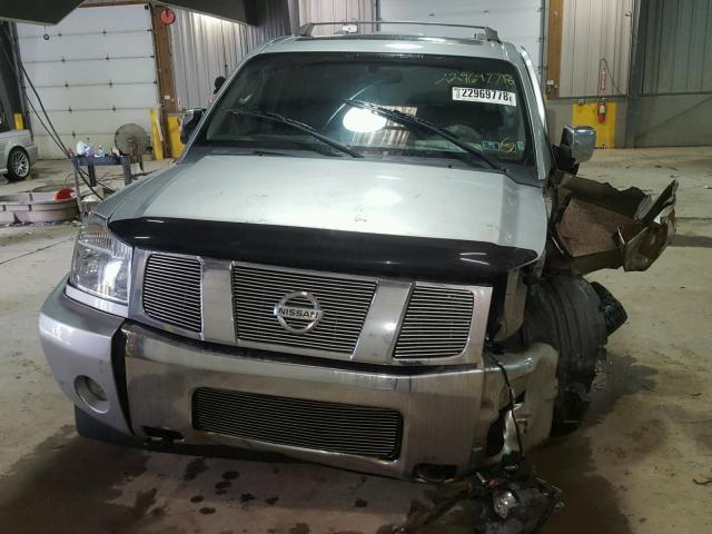 5N1AA08B55N733769 - 2005 NISSAN ARMADA SE SILVER photo 10