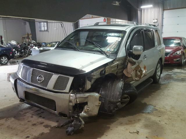 5N1AA08B55N733769 - 2005 NISSAN ARMADA SE SILVER photo 2