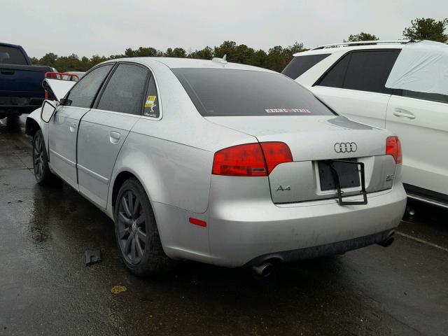 WAUDG68E95A439888 - 2005 AUDI A4 3.2 QUA SILVER photo 3