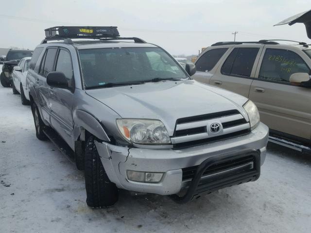 JTEBU14R140030458 - 2004 TOYOTA 4RUNNER SR SILVER photo 1