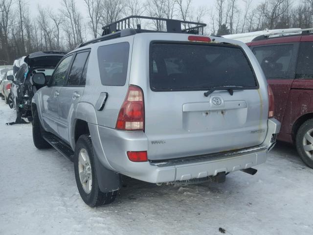 JTEBU14R140030458 - 2004 TOYOTA 4RUNNER SR SILVER photo 3