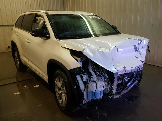 5TDJKRFH8FS152579 - 2015 TOYOTA HIGHLANDER WHITE photo 1