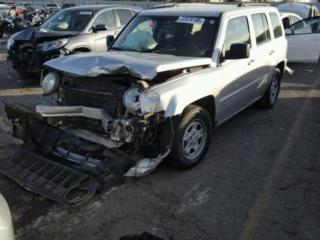 1J4NT2GB5AD604793 - 2010 JEEP PATRIOT SP SILVER photo 2