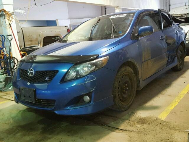 2T1BU40E29C051969 - 2009 TOYOTA COROLLA BA BLUE photo 2