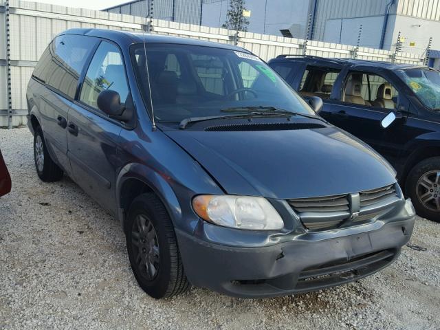 1D8GP25RX5B303121 - 2005 DODGE CARAVAN SE GREEN photo 1