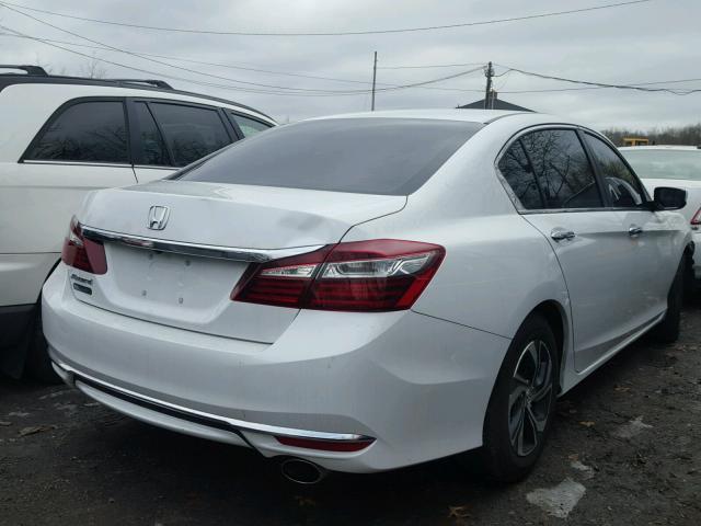 1HGCR2F31GA245153 - 2016 HONDA ACCORD LX WHITE photo 4