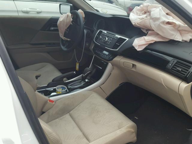 1HGCR2F31GA245153 - 2016 HONDA ACCORD LX WHITE photo 5