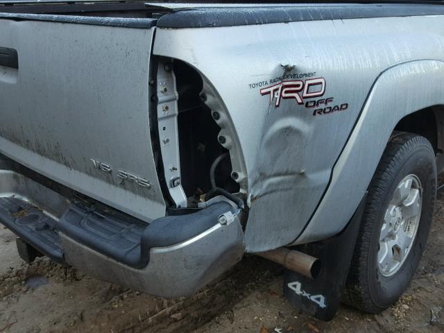 5TEUU42N36Z153468 - 2006 TOYOTA TACOMA ACC SILVER photo 9