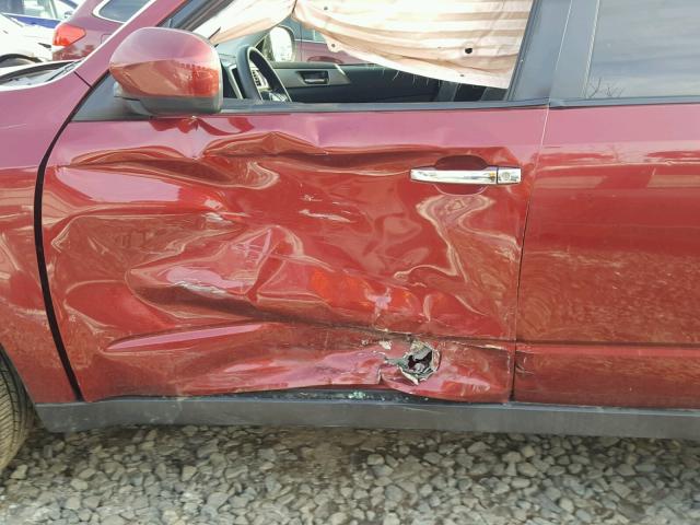 JF2SH63619H769529 - 2009 SUBARU FORESTER 2 RED photo 9