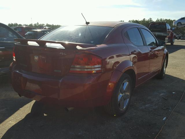 1B3LD76M18N636771 - 2008 DODGE AVENGER R/ RED photo 4