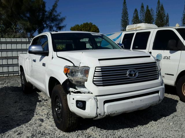 5TFAW5F15FX453854 - 2015 TOYOTA TUNDRA CRE WHITE photo 1