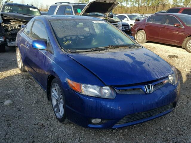 2HGFG21538H706691 - 2008 HONDA CIVIC SI BLUE photo 1