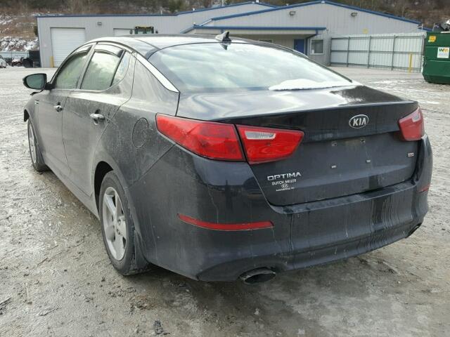 5XXGM4A70FG375836 - 2015 KIA OPTIMA LX BLACK photo 3