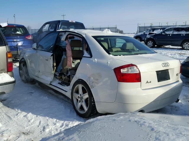 WAULC68E84A228980 - 2004 AUDI A4 1.8T QU WHITE photo 2