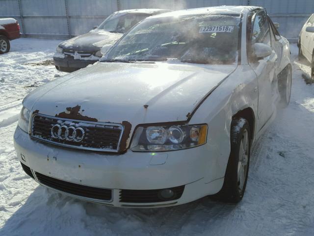 WAULC68E84A228980 - 2004 AUDI A4 1.8T QU WHITE photo 3