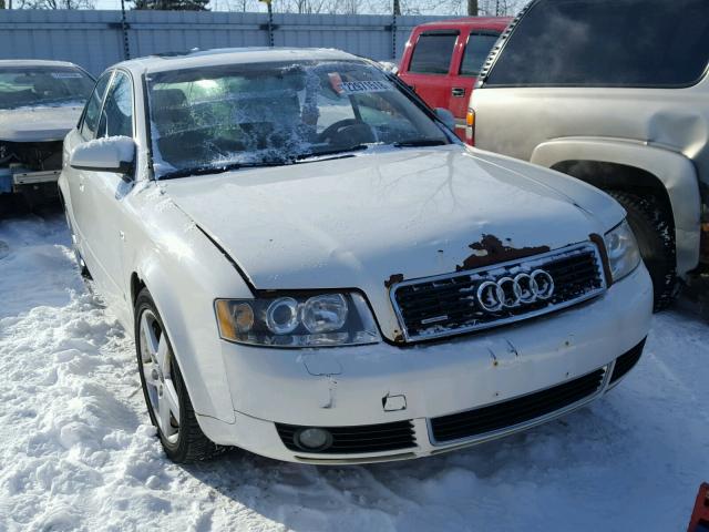 WAULC68E84A228980 - 2004 AUDI A4 1.8T QU WHITE photo 4